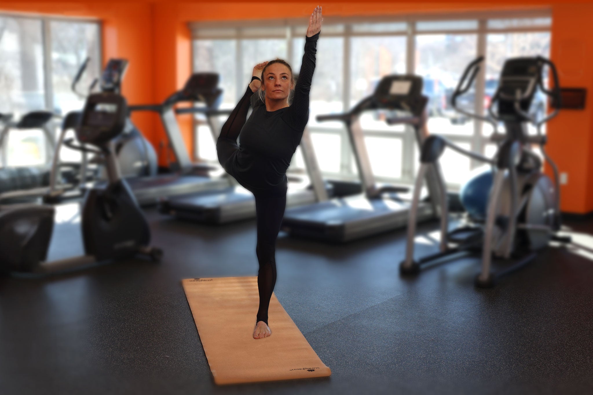 Cork Yoga Mat for Sauna & Exercise